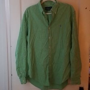 mens Ralph Lauren button up shirt size large